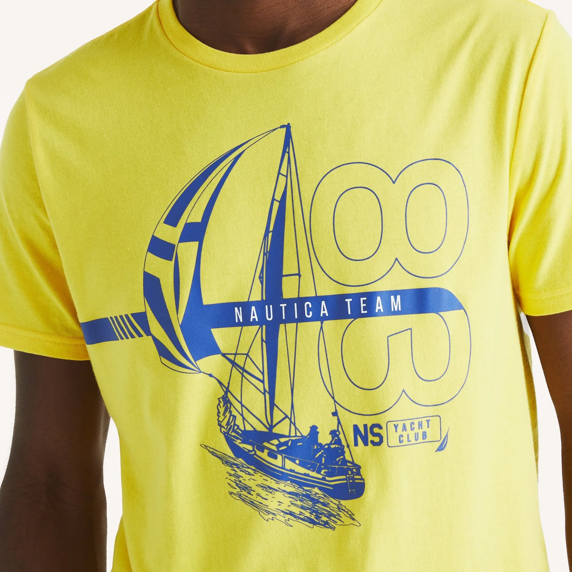 Nautica Mens Sustainably Crafted Team Graphic T-Shirt
