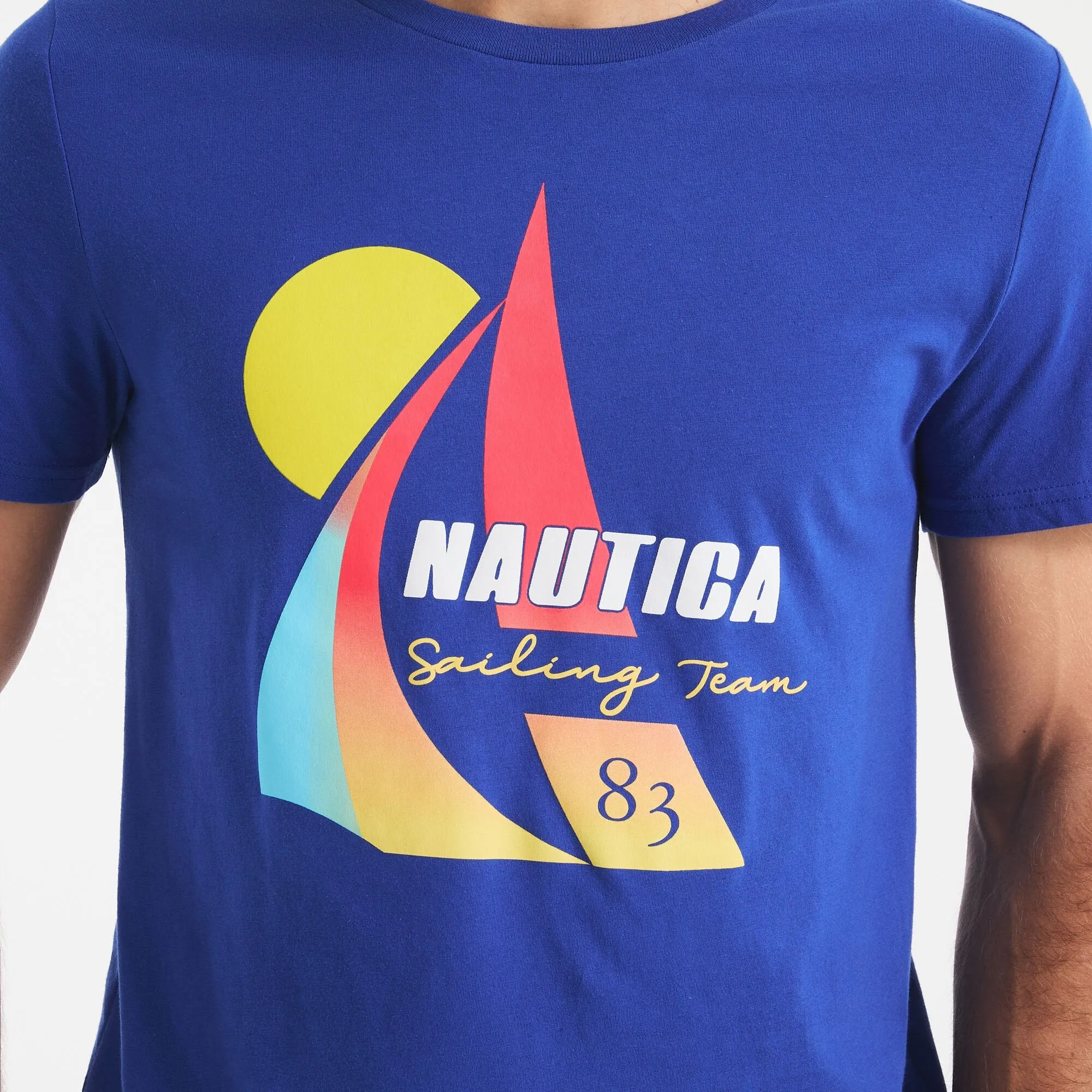 Nautica Mens Vintage Sailing Graphic T-Shirt