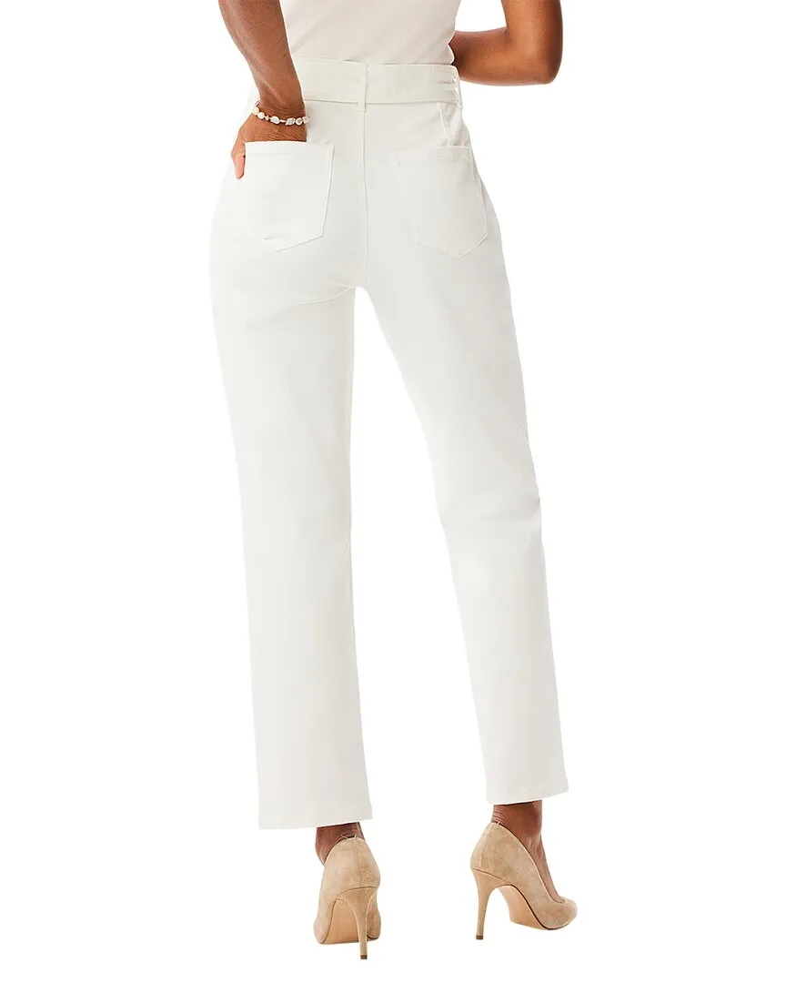 NIC ZOE Belted Straight Ankle Jean