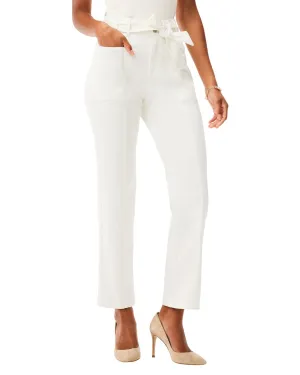 NIC ZOE Belted Straight Ankle Jean