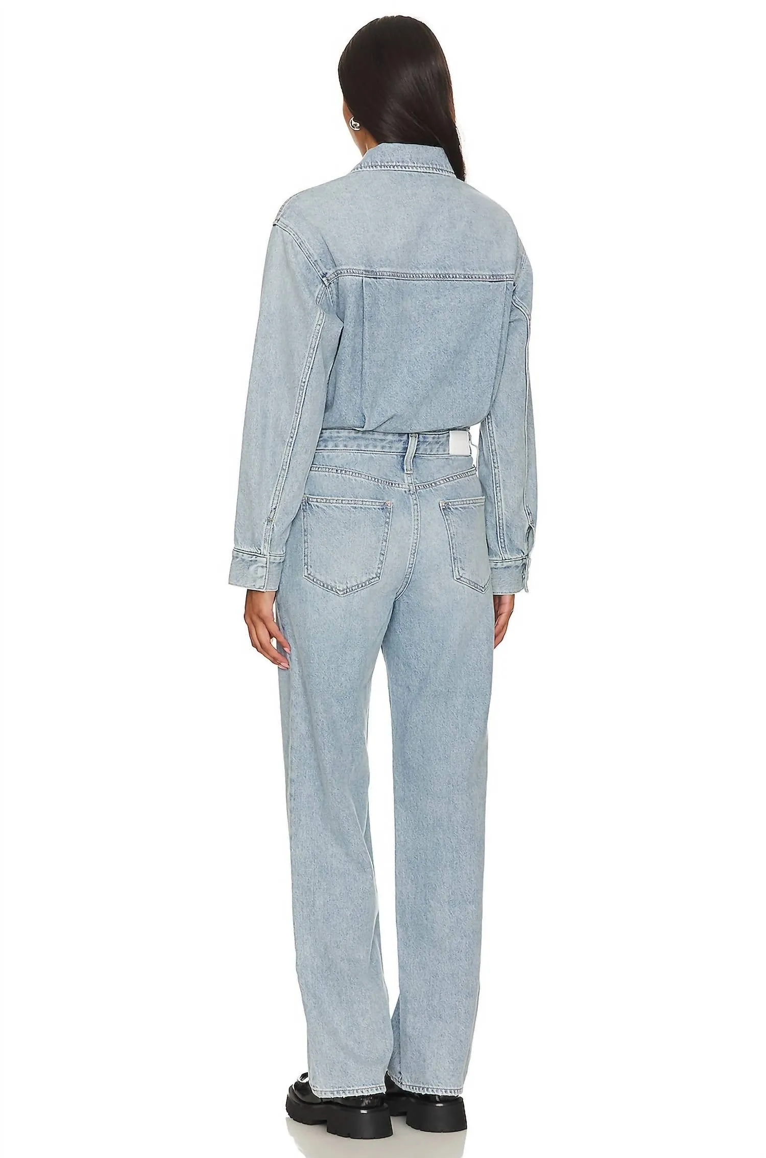 Nikkie Long Sleeve Jumpsuit In Savoy