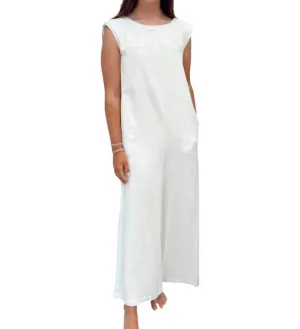 On The Rise Jumpsuit In Cream