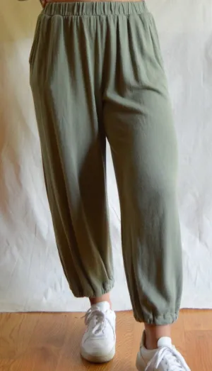 Oversized Tova Pant In Olive