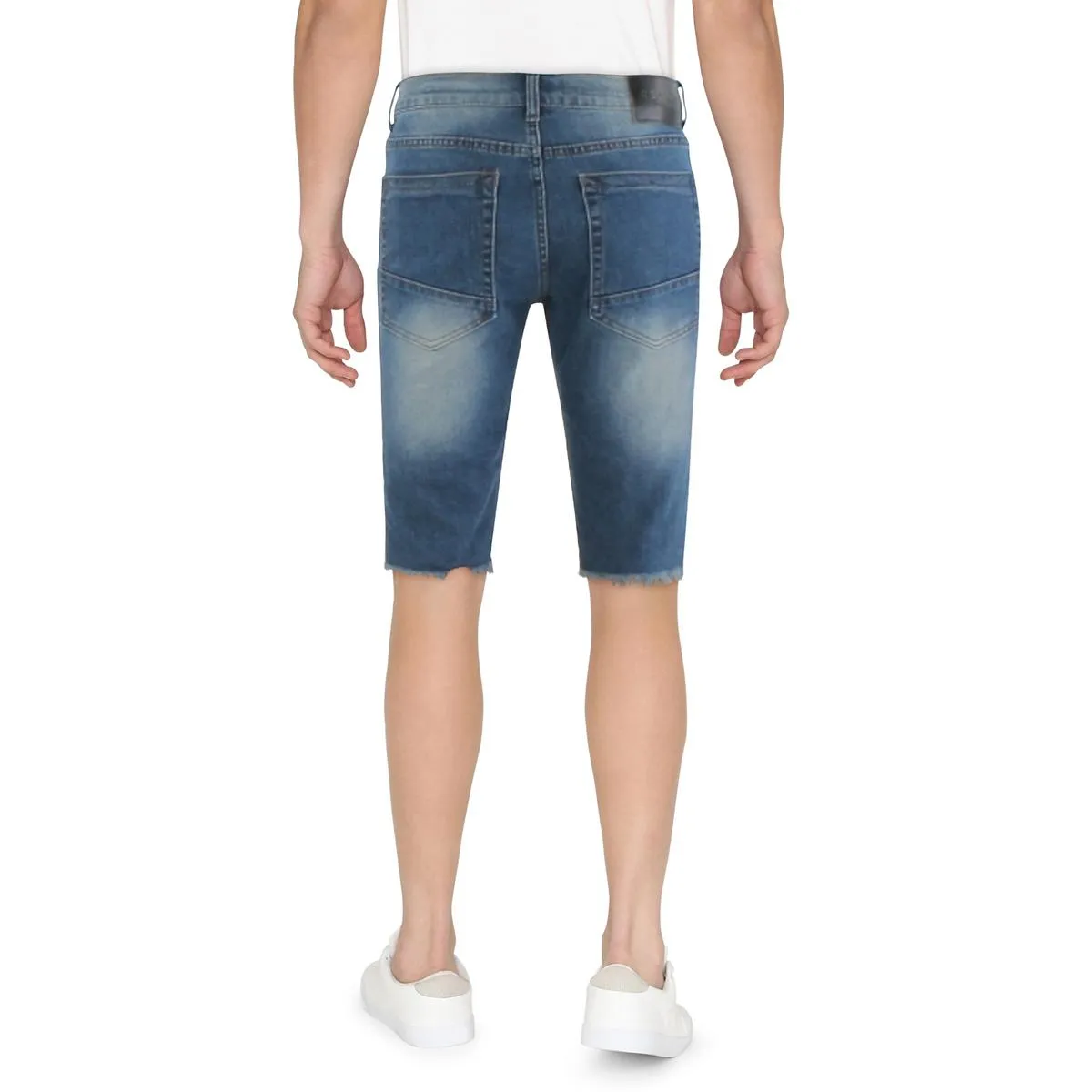 Owen Mens Ripped Casual Denim Shorts