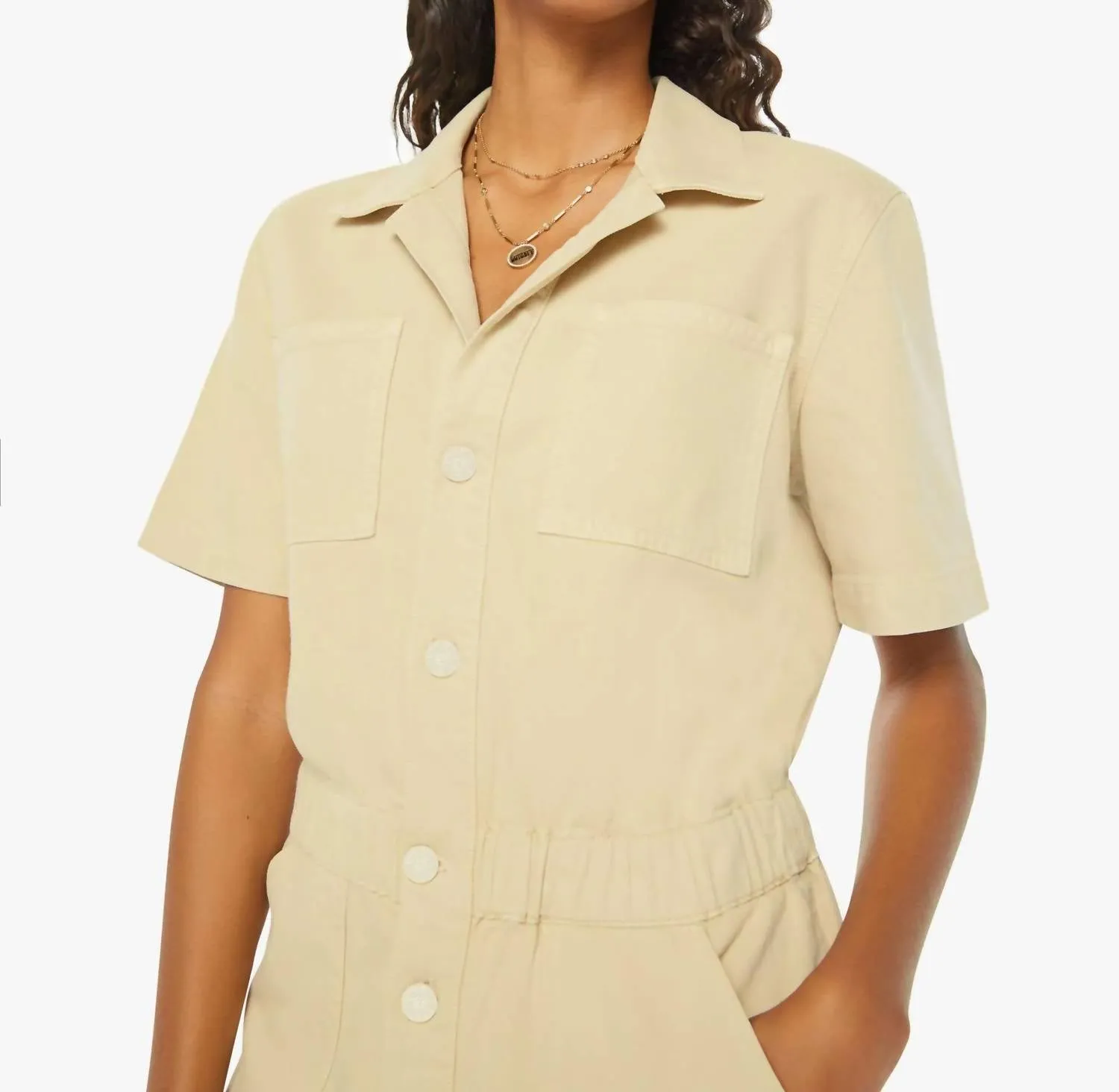 Patch Springy Romper In Mojave Desert