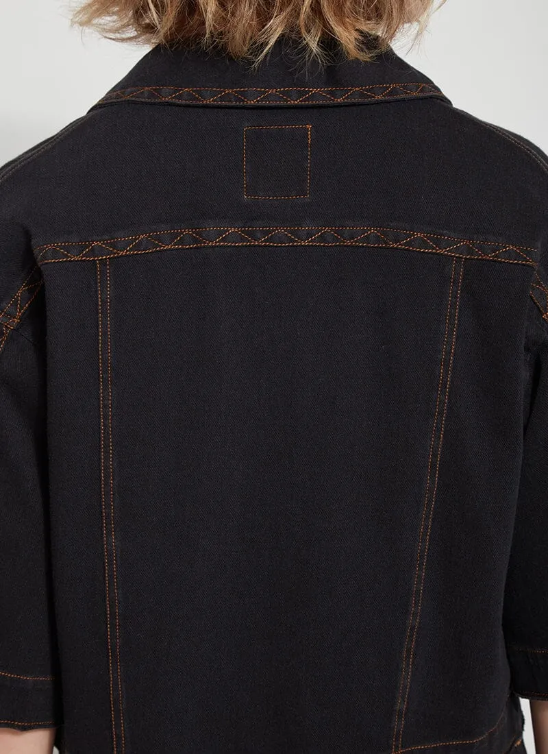 Peoria Crop Denim Jacket