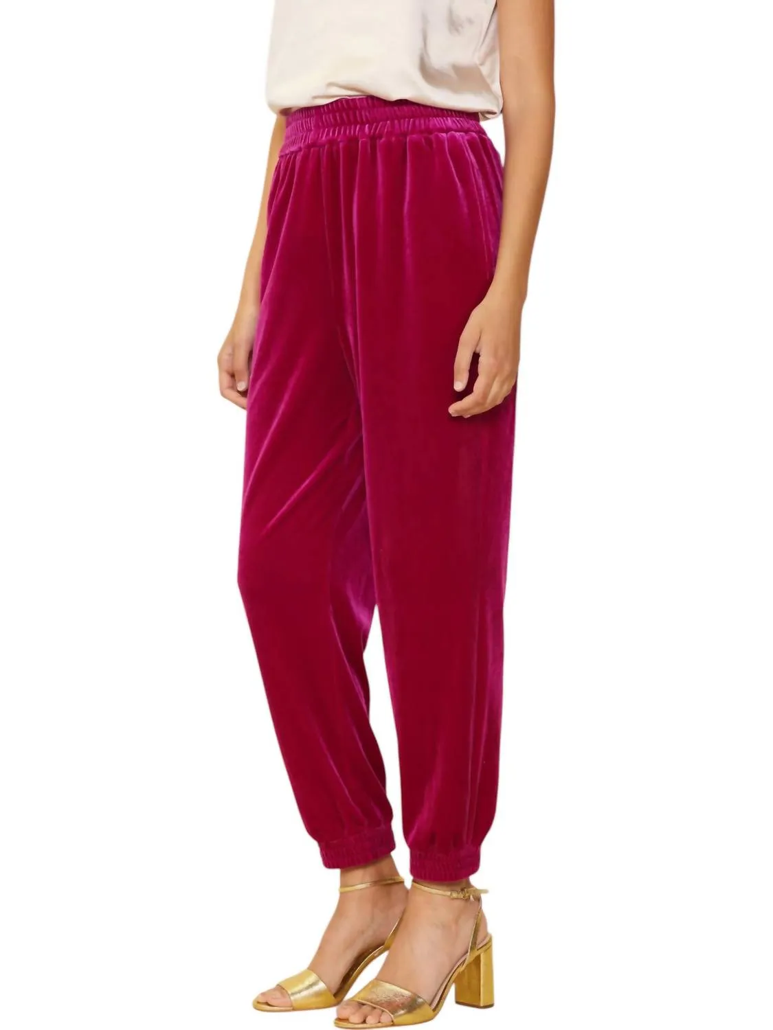 Raspberry Dreams Joggers In Magenta