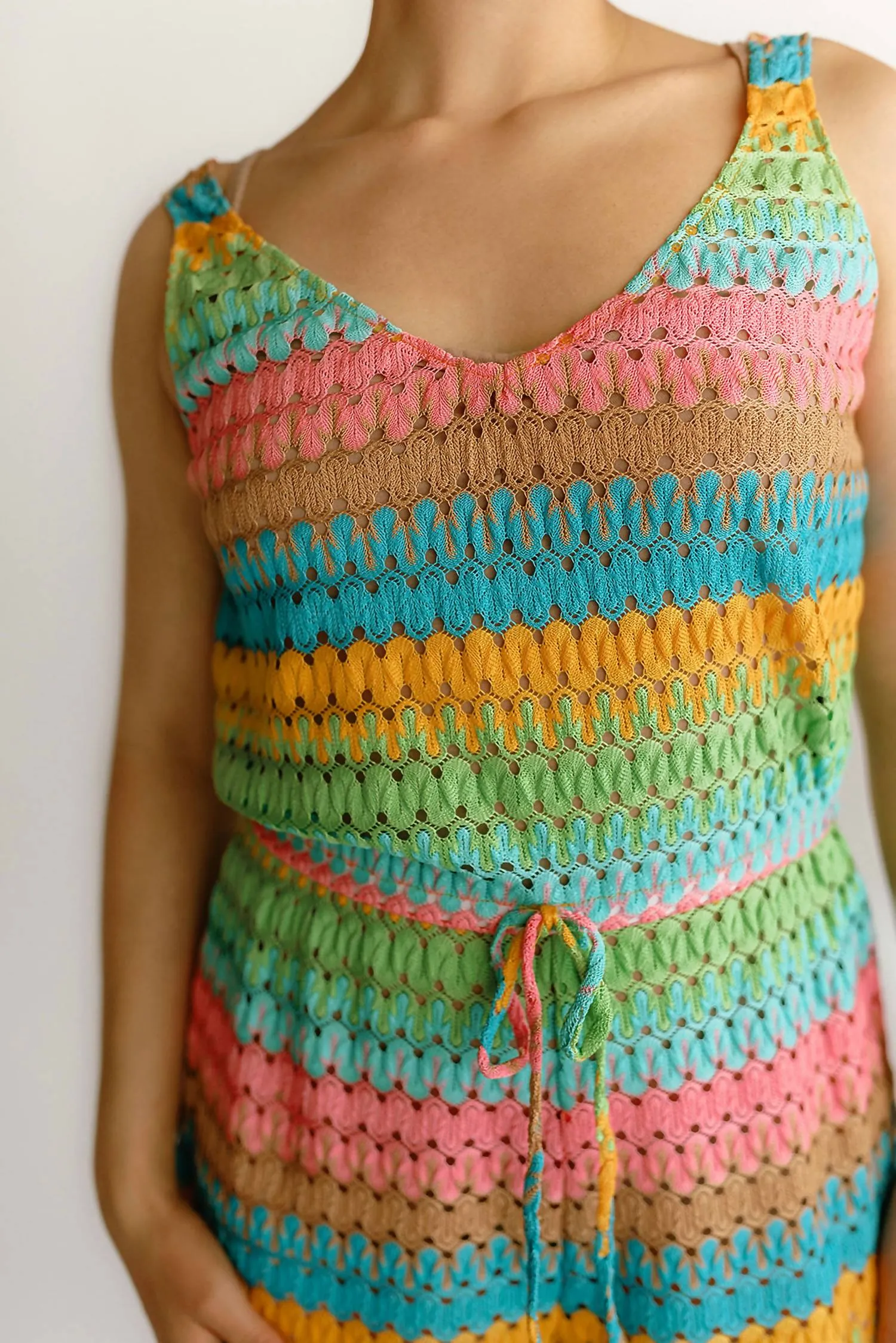 Ren Romper In Multi-Color Stripe