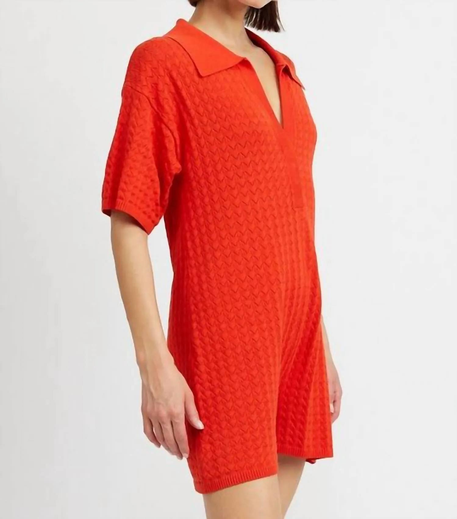 Ripe Playsuit In Tomato