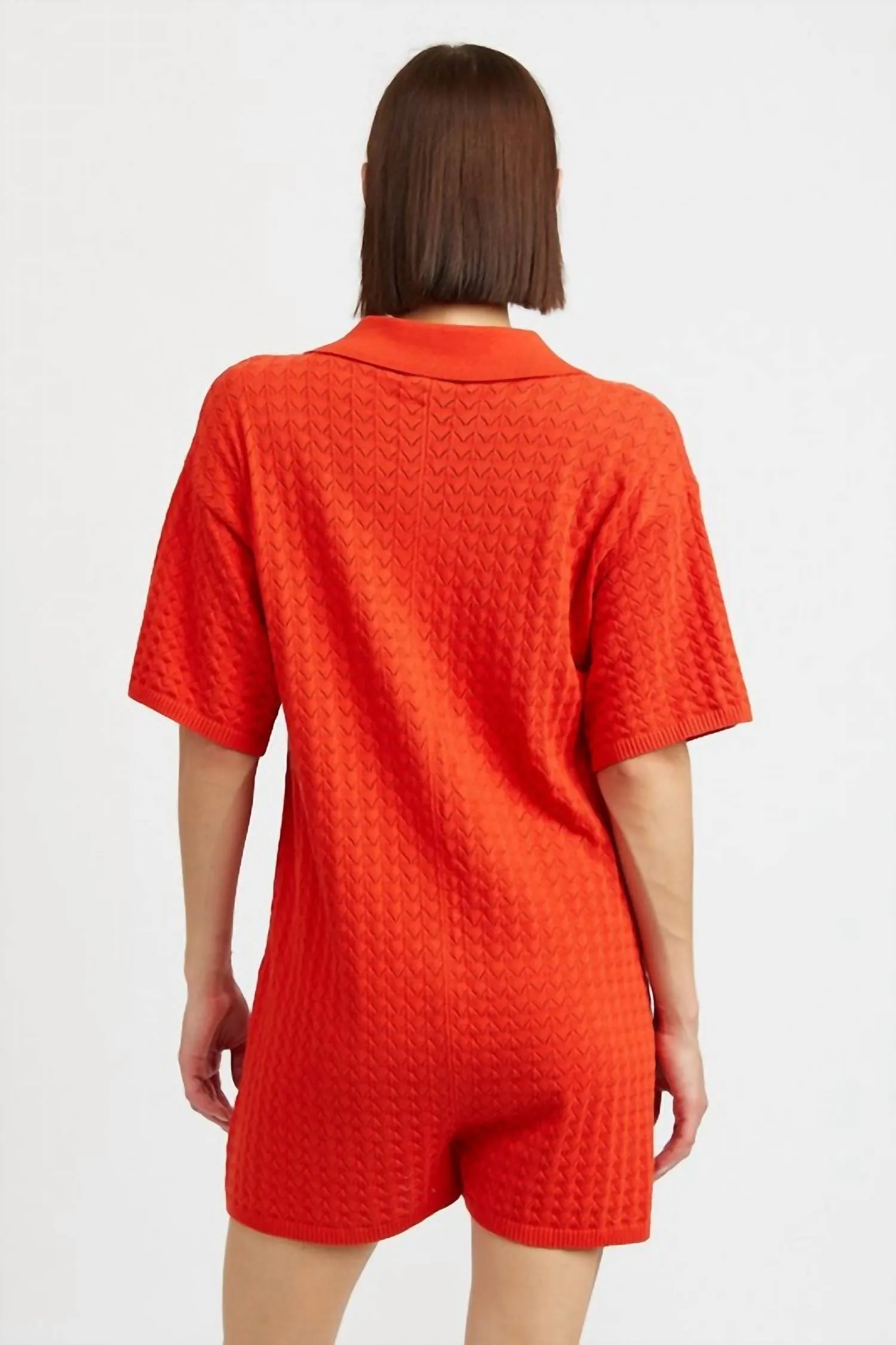 Ripe Playsuit In Tomato