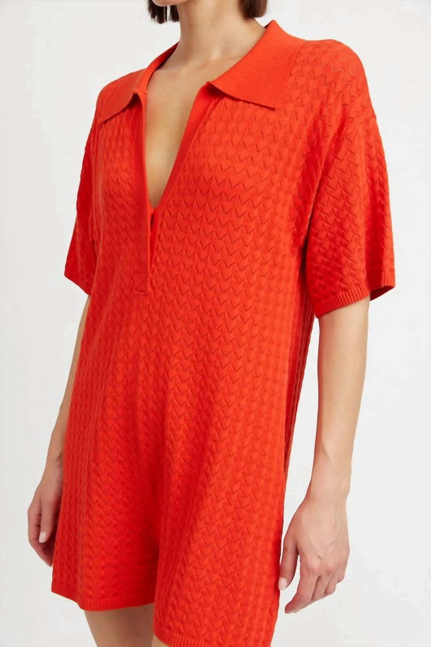 Ripe Playsuit In Tomato