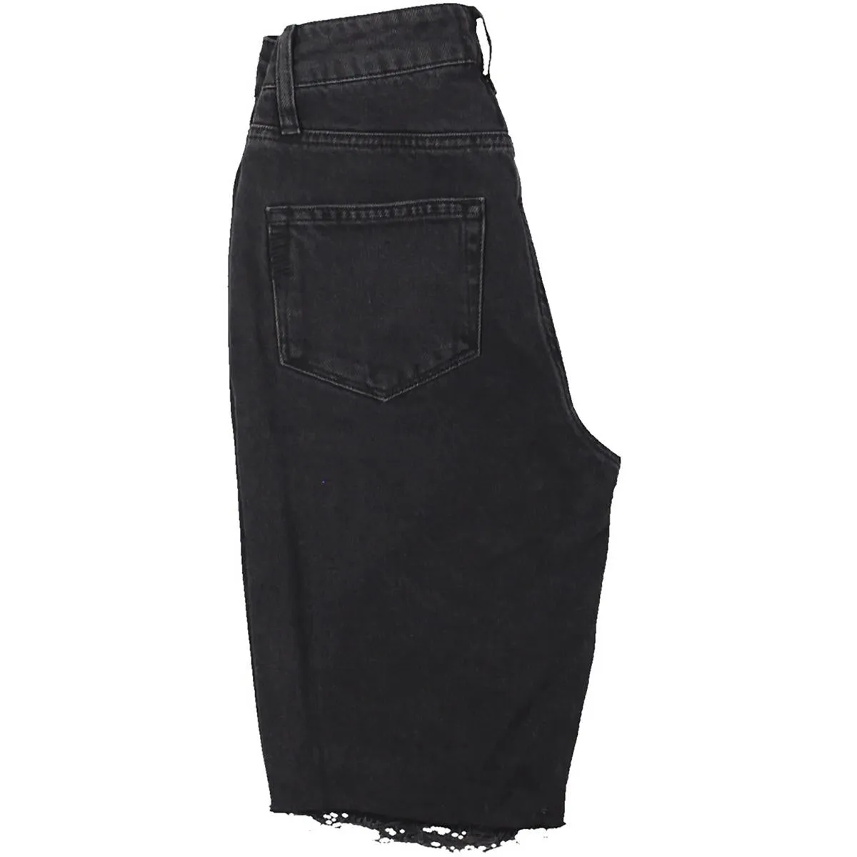Robbie Womens Frayed Hem Denim Denim Shorts