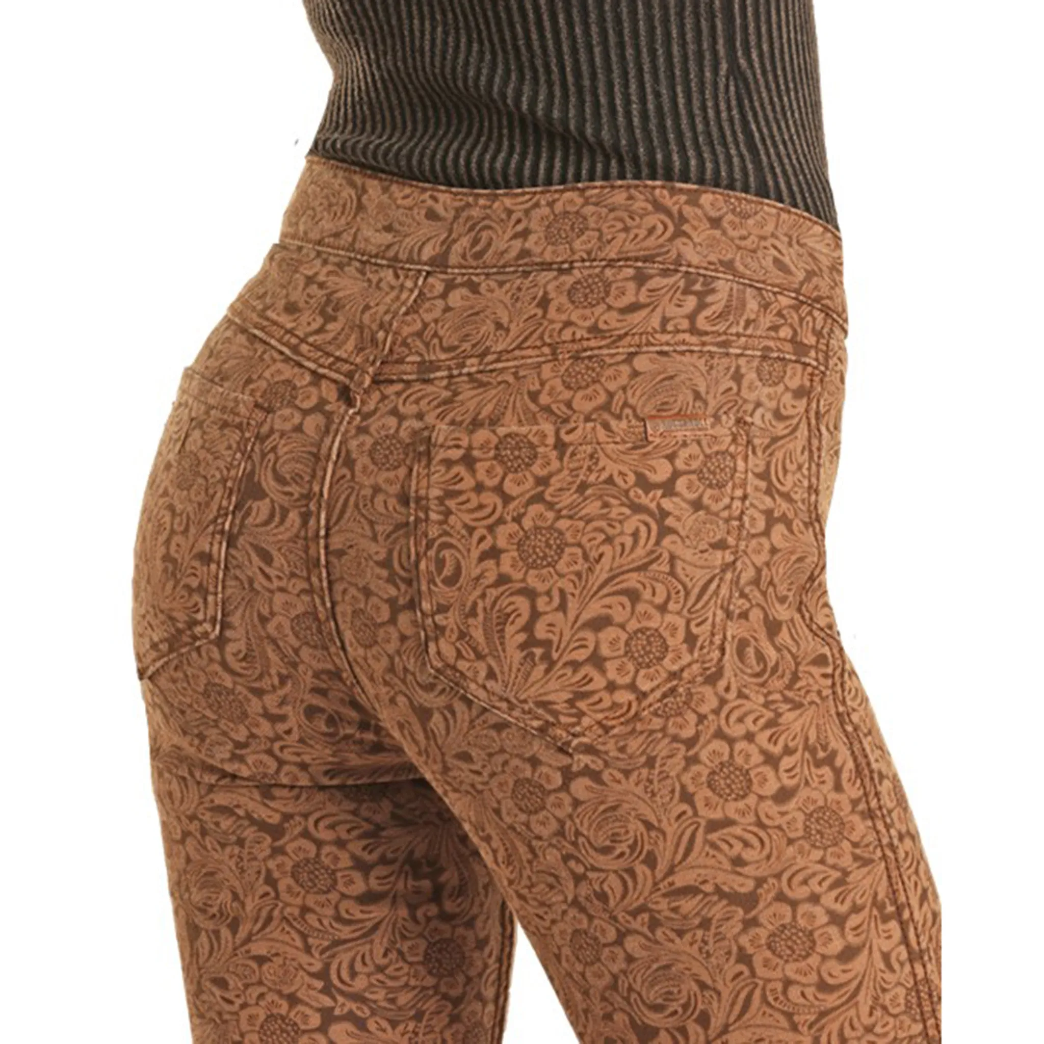 Rock & Roll Denim Women's Brown Reversible Flares