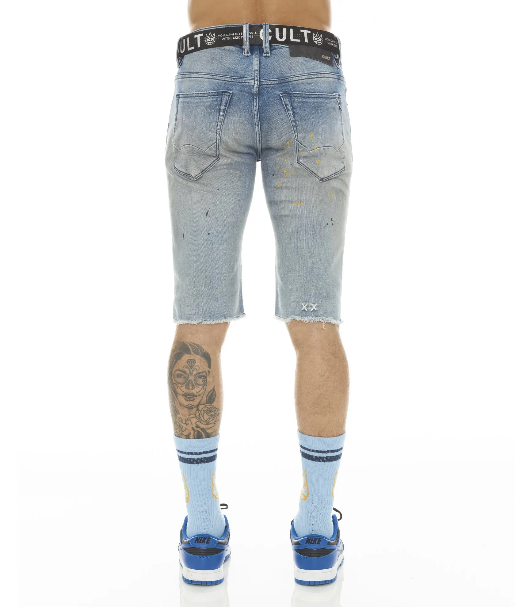 ROCKER SHORT STRETCH w/ BELT IN VAPOR