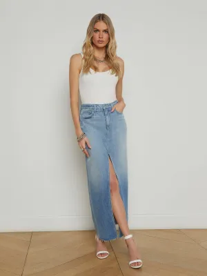 Rysa Denim Maxi Skirt
