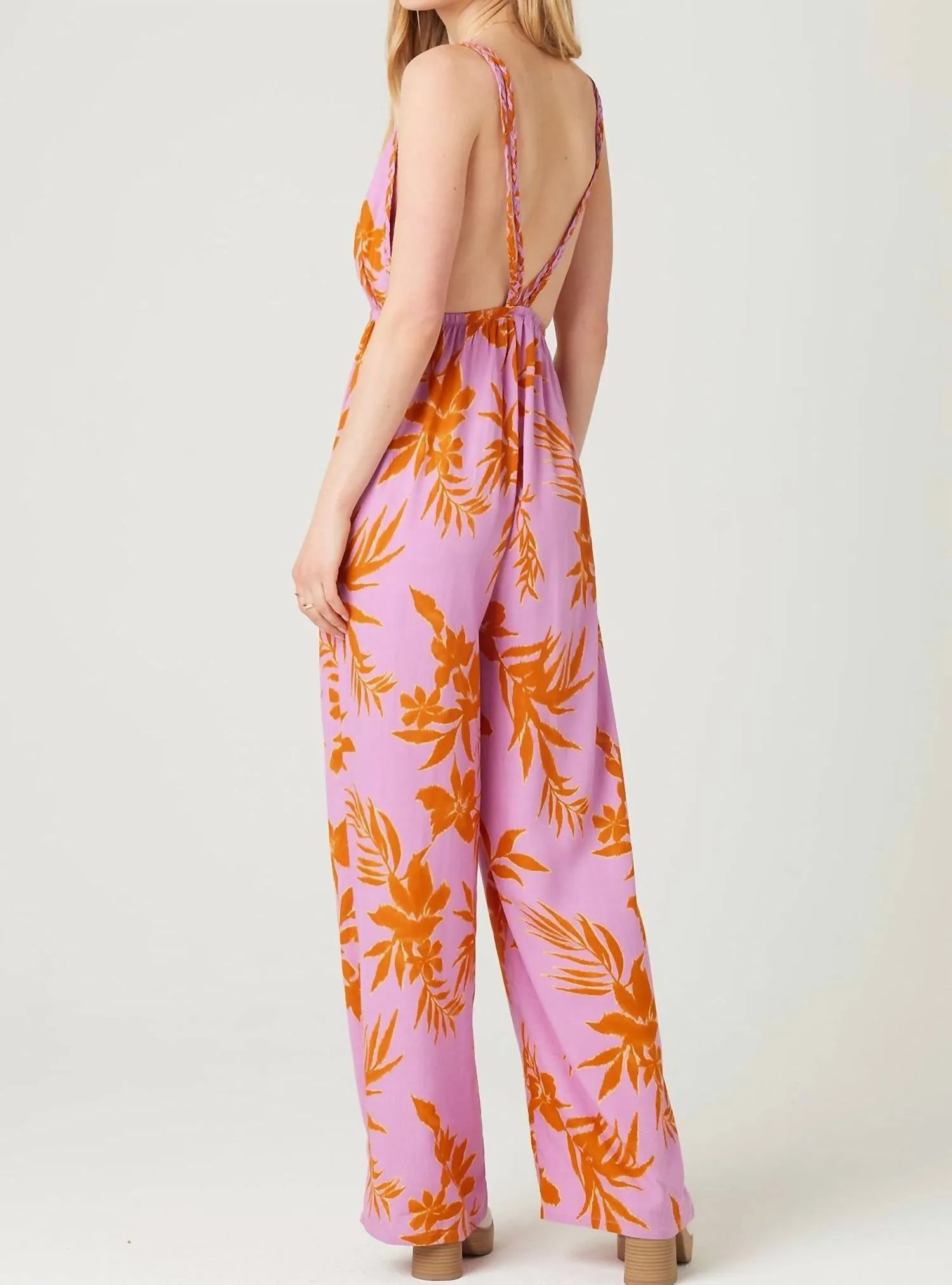 Santini Jumpsuit In Vivd Orchid