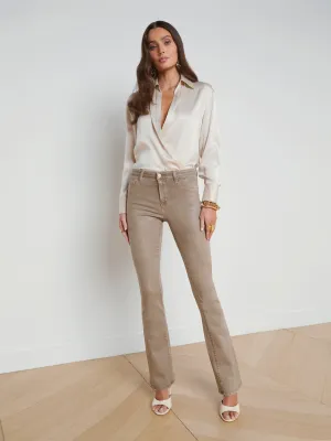 Selma Coated Bootcut Jean