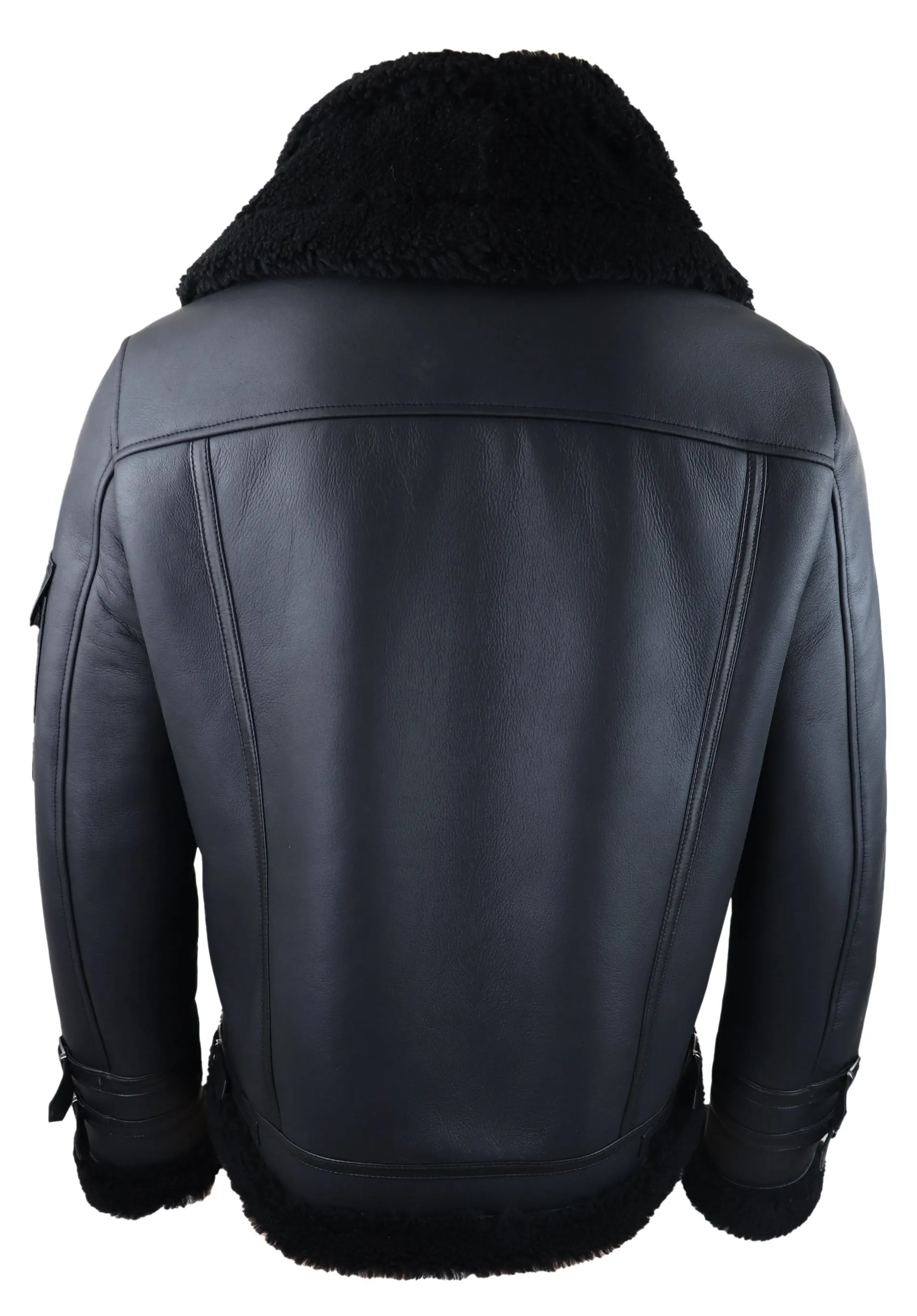 Shearling Sheepskin Zipped Coat