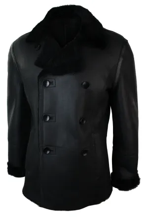 Sheepskin Double Breasted Fitted Jacket