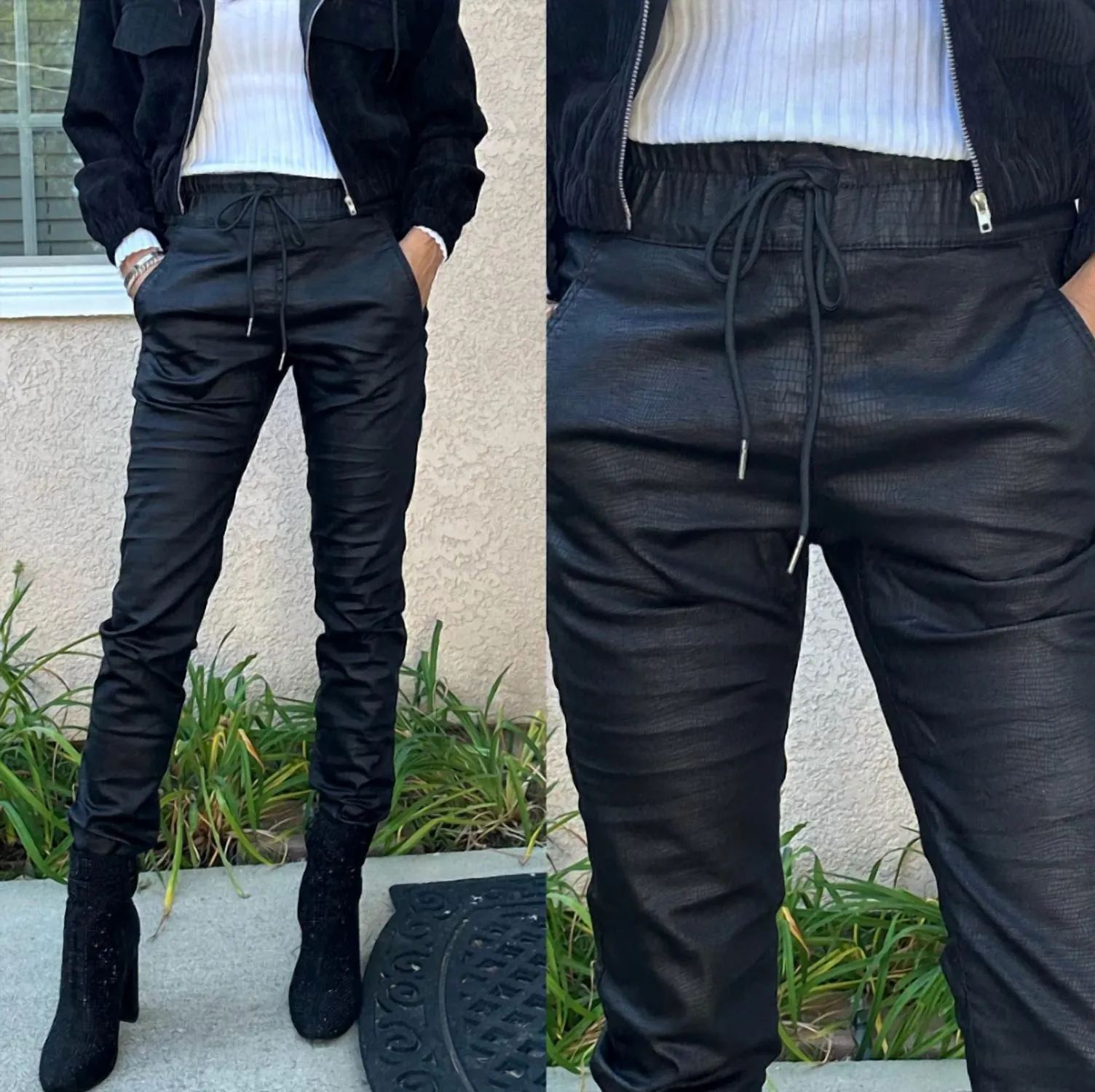 Shely Snake Pant In Black