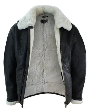 Sherling Sheepskin Cream B3 Pilot Jacket