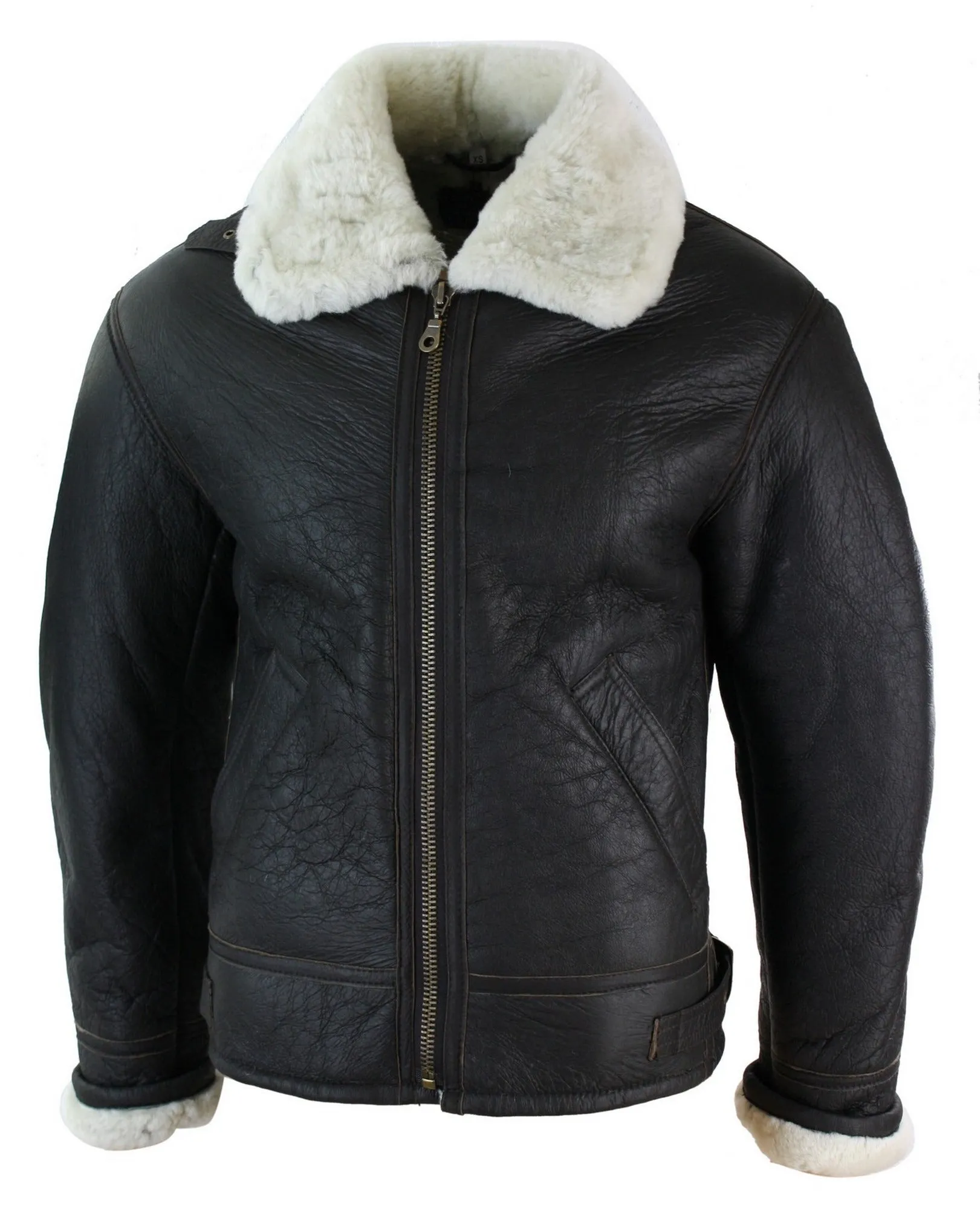 Sherling Sheepskin Cream B3 Pilot Jacket
