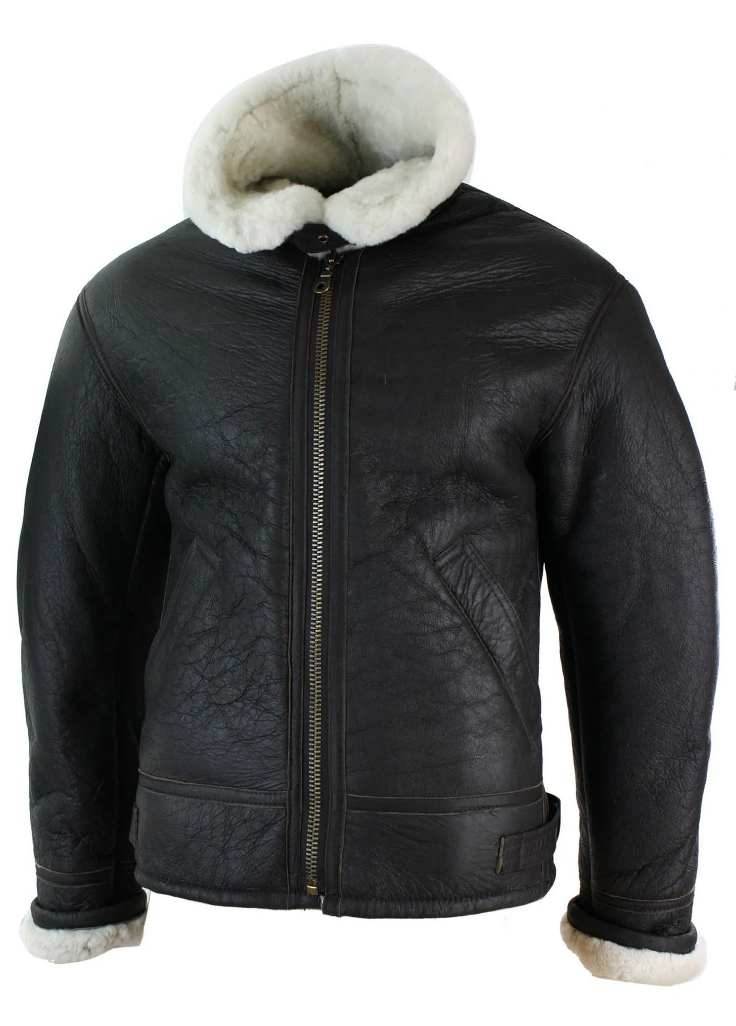 Sherling Sheepskin Cream B3 Pilot Jacket