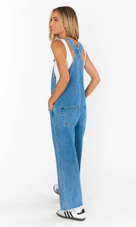 Show Me Your Mumu Marfa Overalls - Vintage Blue - Final Sale 25% off in cart