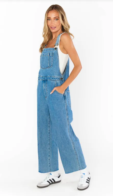 Show Me Your Mumu Marfa Overalls - Vintage Blue - Final Sale 25% off in cart