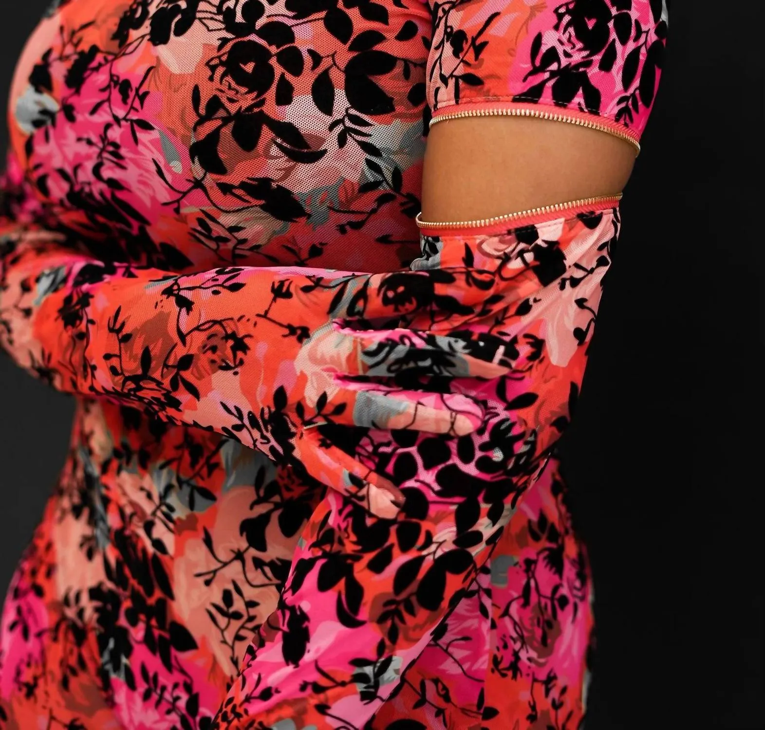 Show Off Jumpsuit In Coral