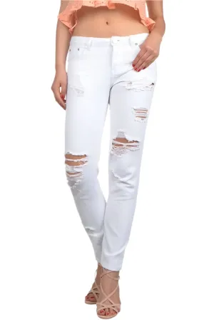 Signature 8 Relaxed Fit White Jeans IP629W
