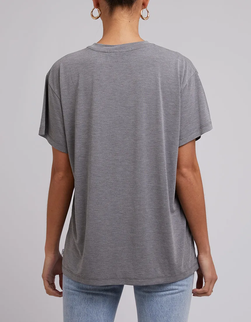 Silent Theory Harper Tee Grey Marle
