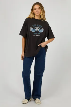 Silent Theory Vintage Tee Washed Black