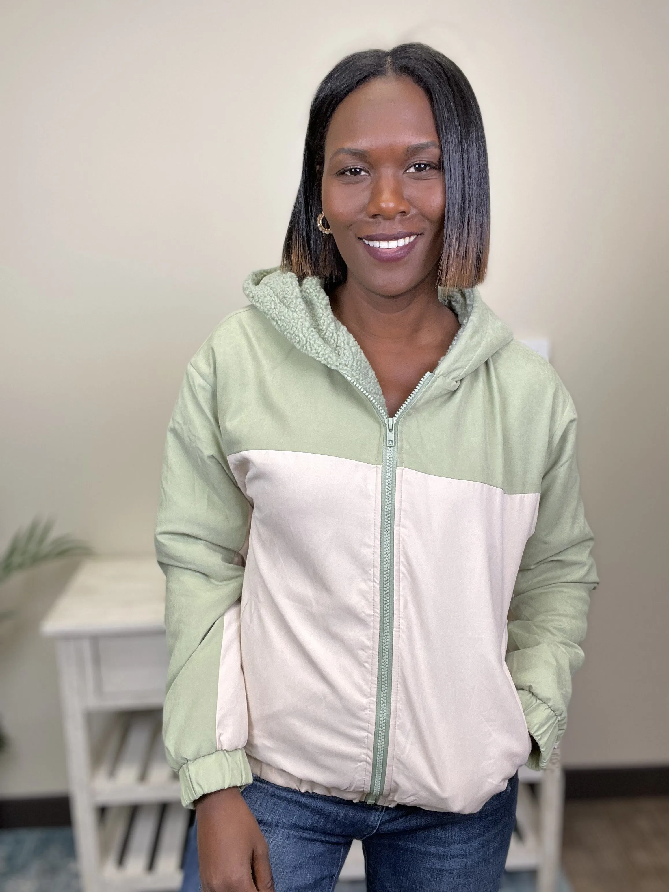 Skate With Me Women's Lightweight Zip Up Hooded Jacket