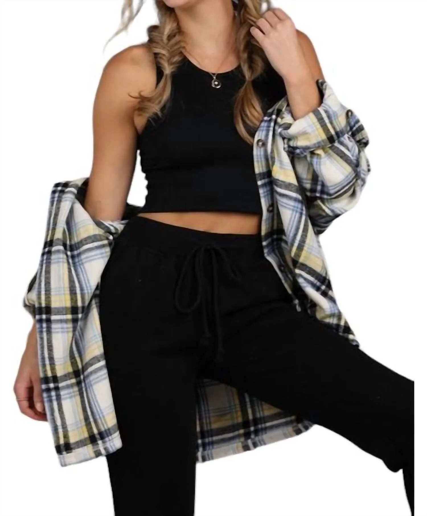 Solid Jill Jogger Pants In Black