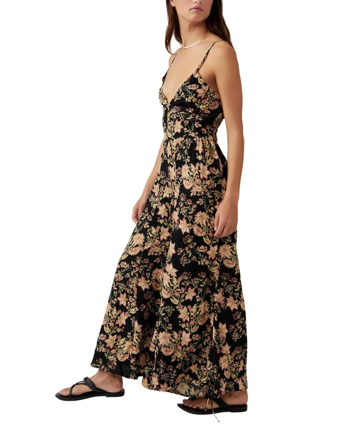 Stand Out Printed One Piece In Black Combo