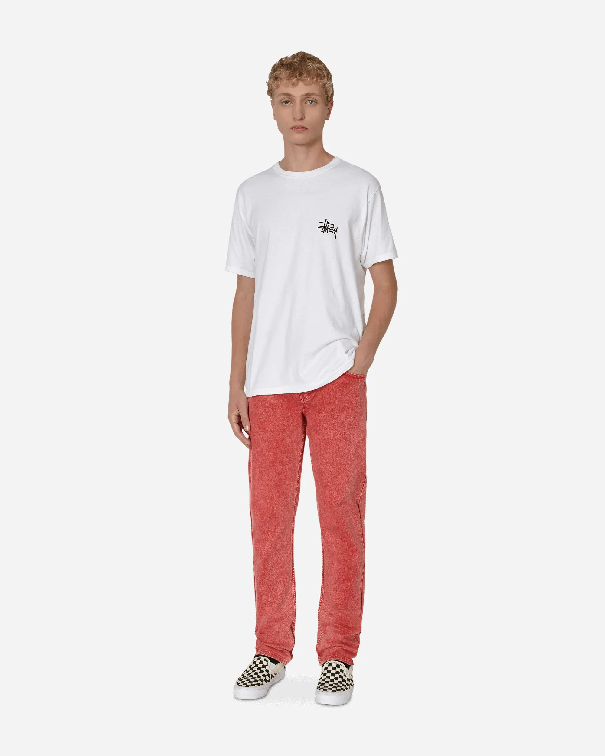Straight Denim Pants Orange