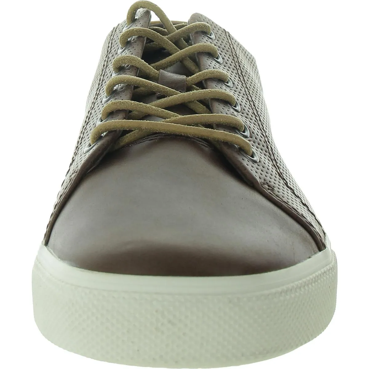 Striper Plush Wave Mens Lace-Up Leather Casual And Fashion Sneakers