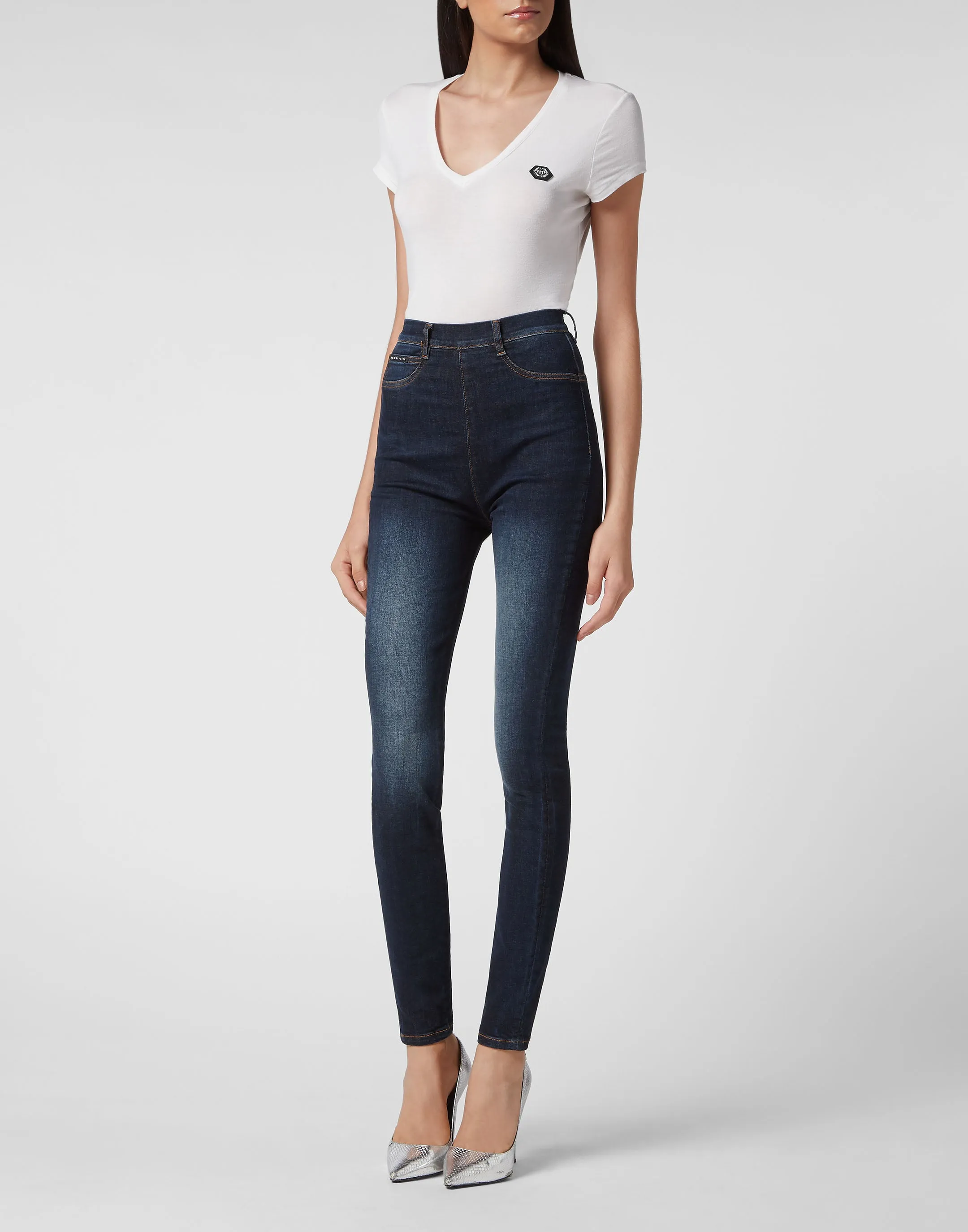 Super High Waist Jegging Zipped