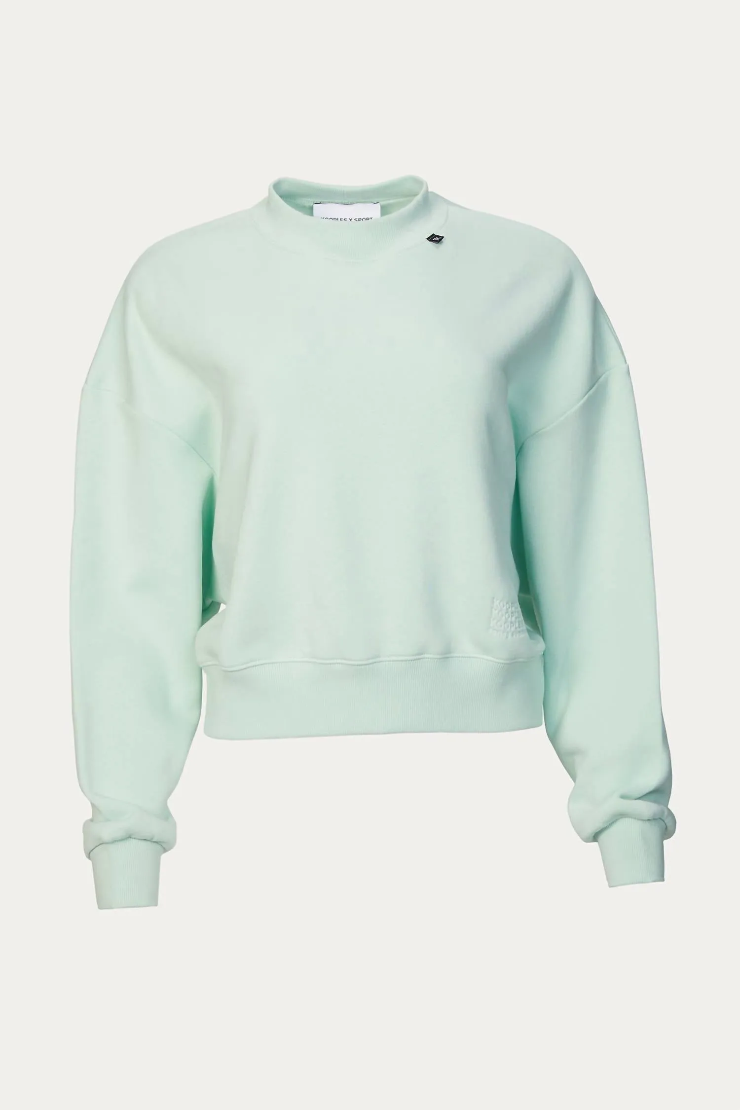 Sweatshirt With Logo In Mint Green