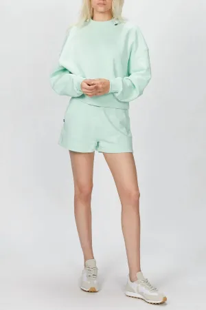 Sweatshirt With Logo In Mint Green