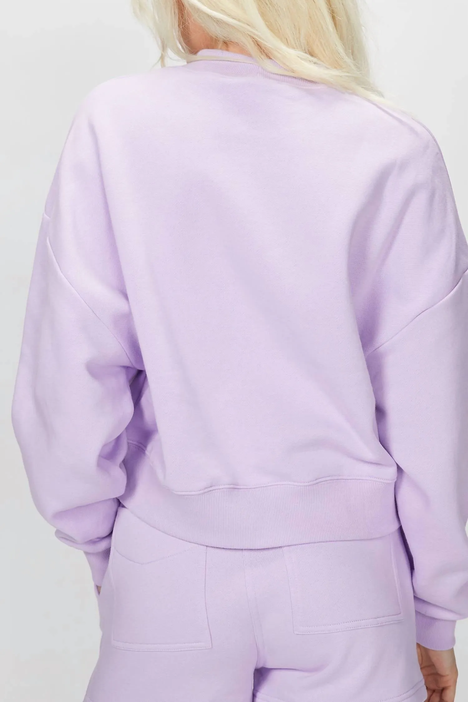Sweatshirt With Logo In Purple