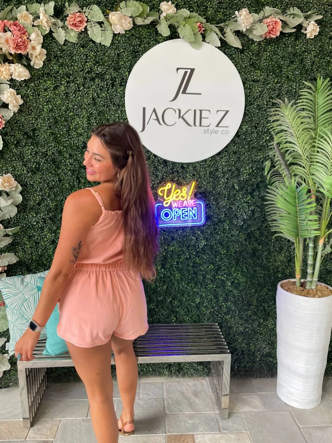 Terry Cloth Short Jumpsuit In Blush Pink