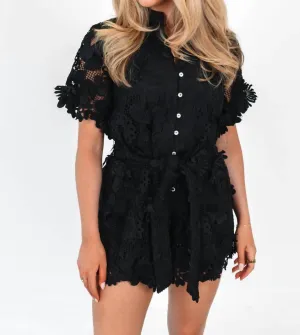 The Cece Romper In Black
