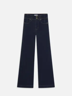 The Seamed Wide Trouser -- Rinse