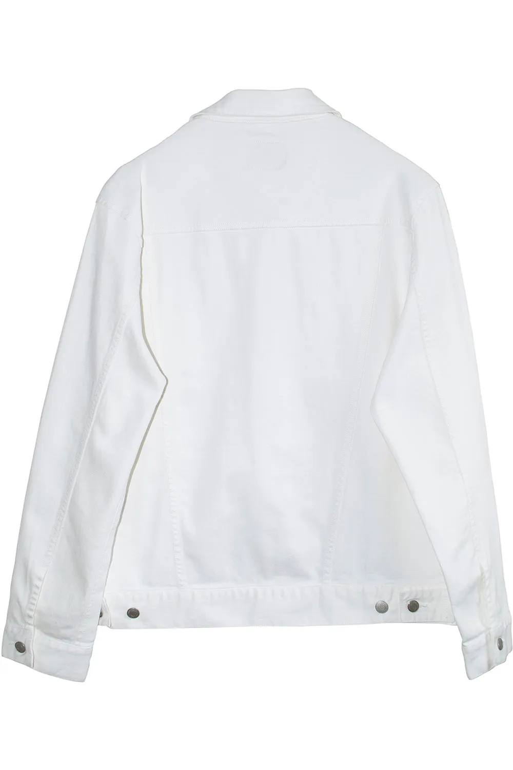 Threadfast Apparel Mens Button Down Denim Jacket - Off White