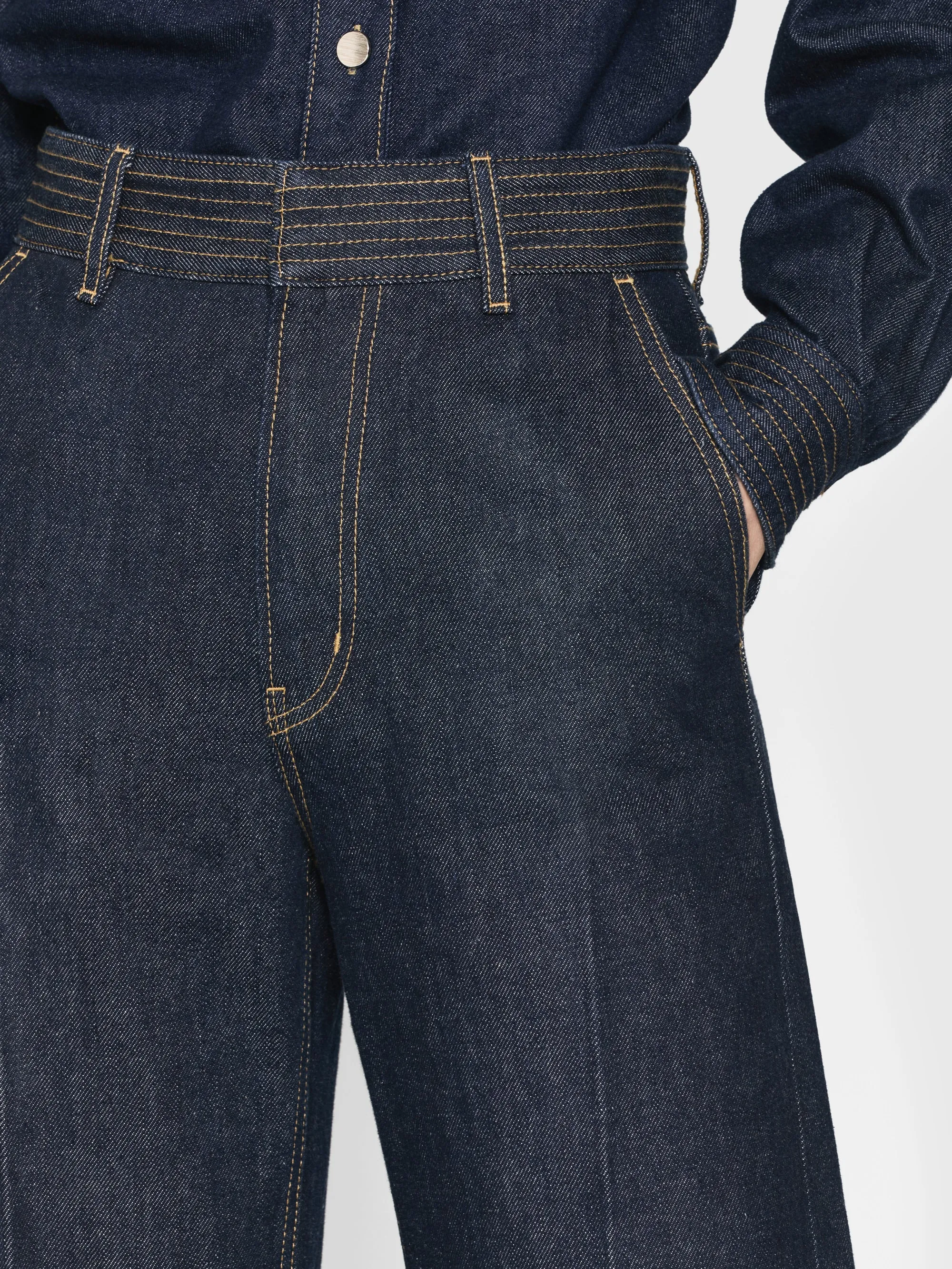 Trapunto Trouser -- Rinse