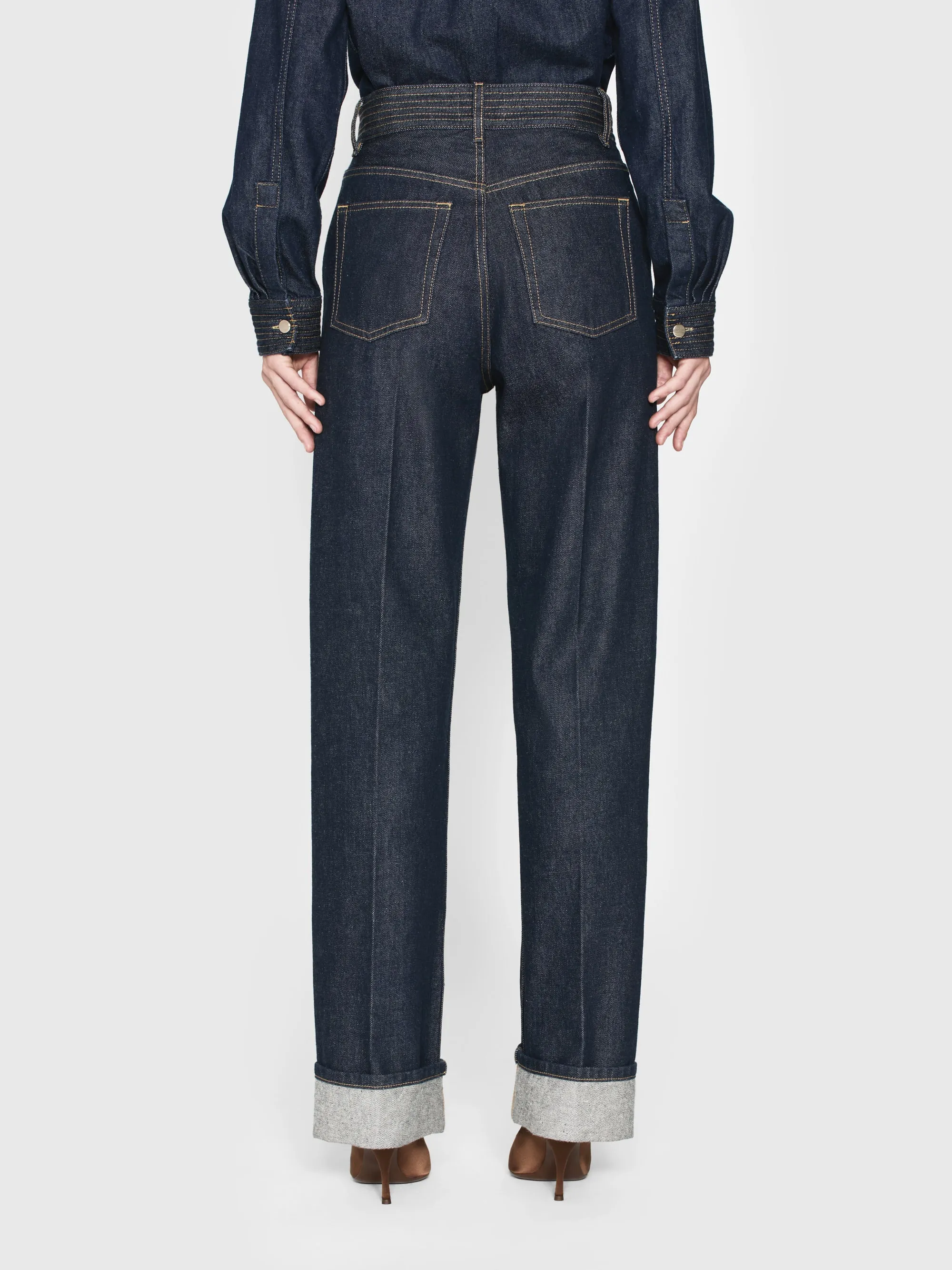 Trapunto Trouser -- Rinse