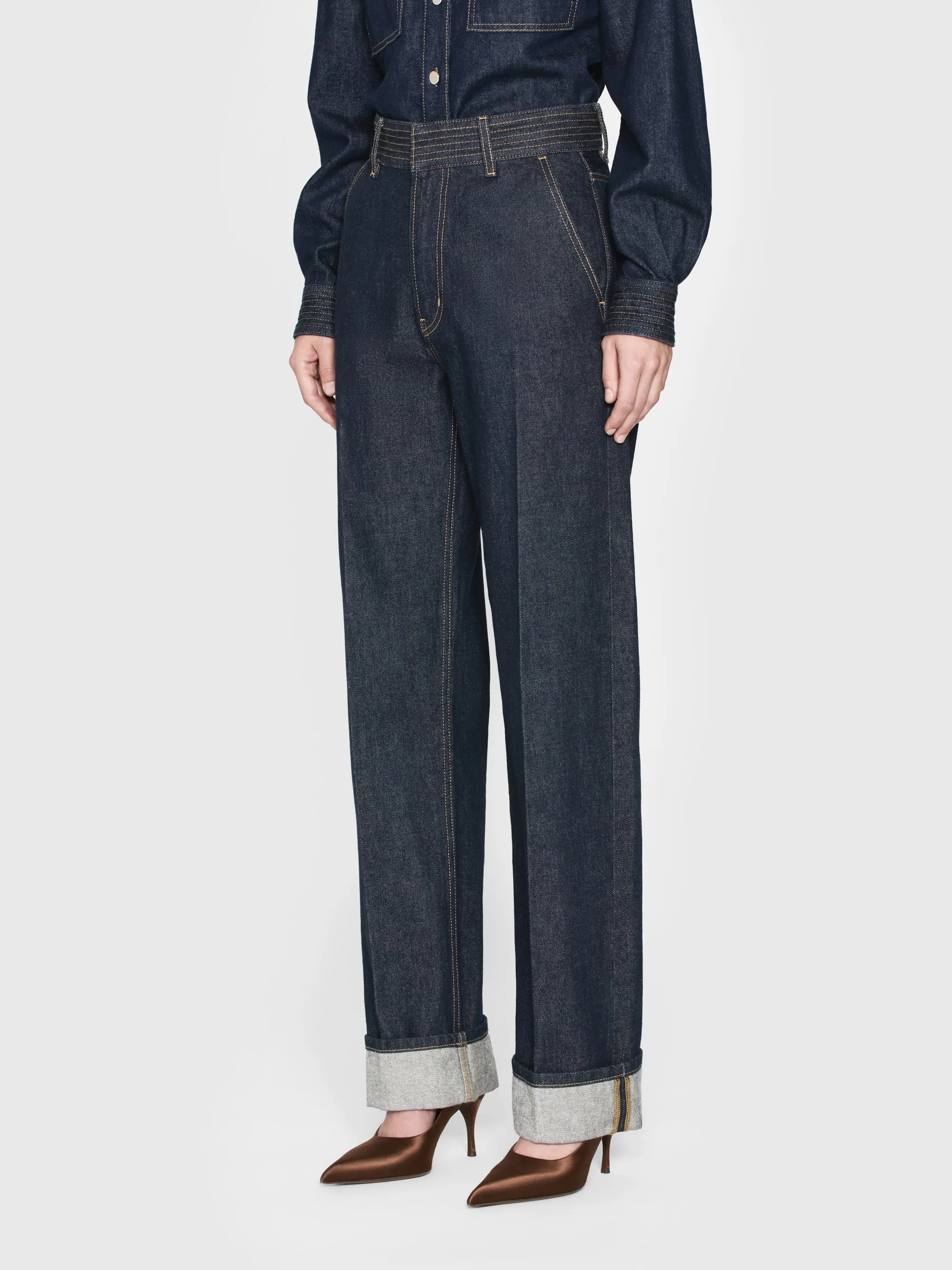 Trapunto Trouser -- Rinse