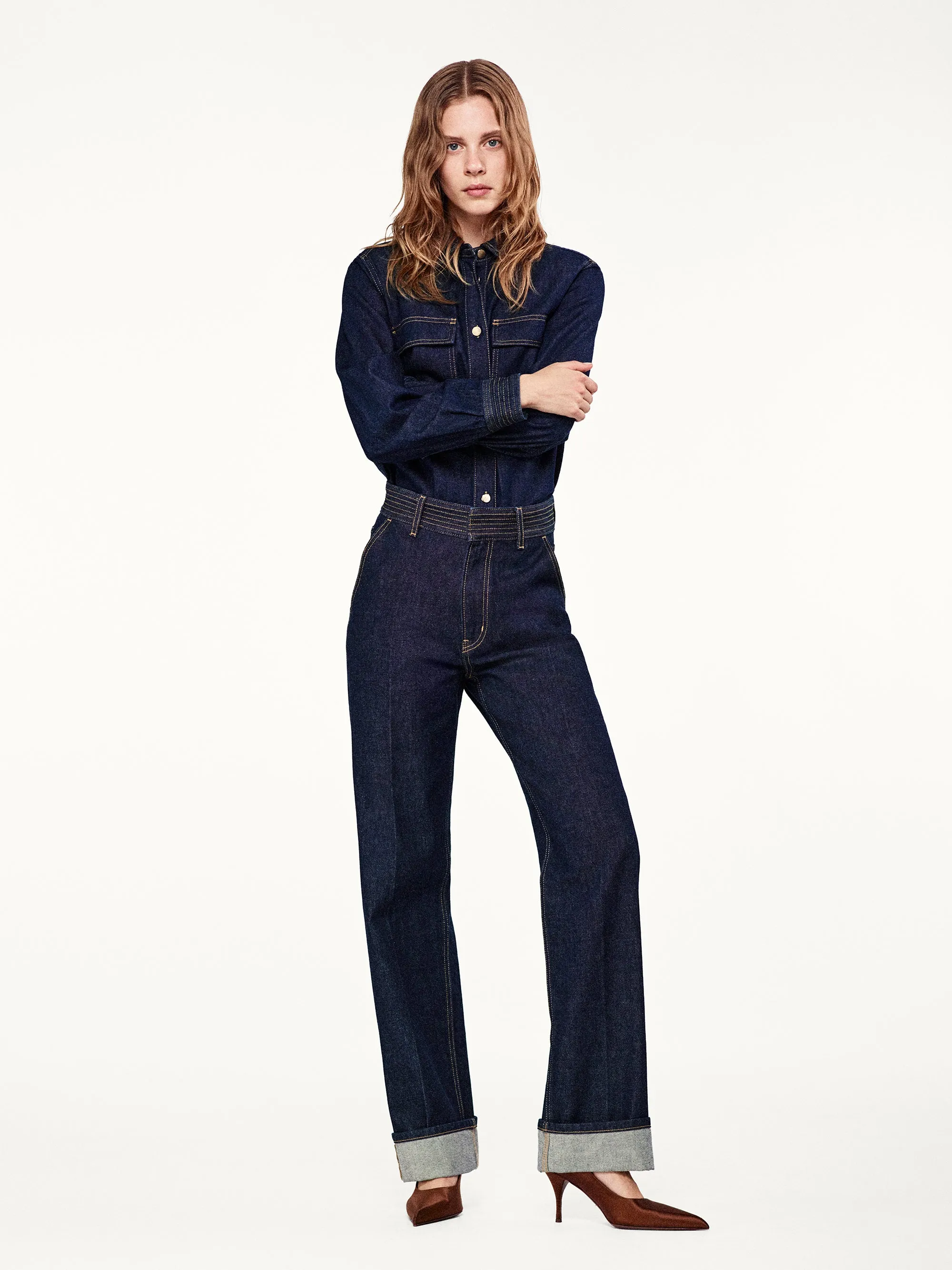 Trapunto Trouser -- Rinse